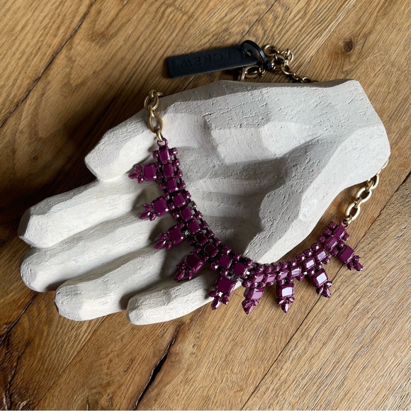 J Crew Purple Statement Necklace - Picture 2 of 3